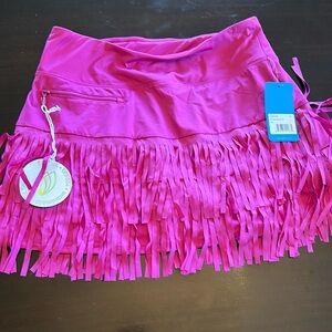 GGBlue NWT Fuschia Fringe Skort (Short) Size M